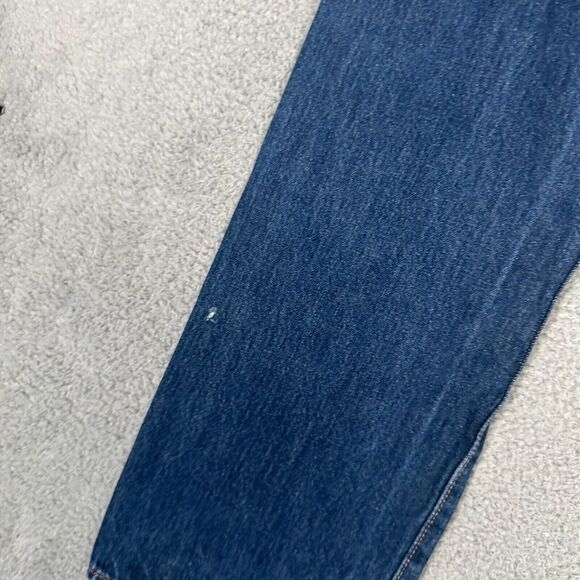 Levis Jeans Mens Size 38x31 501 Original Fit Denim Button Fly Dark Wash Casual - Picture 9 of 11